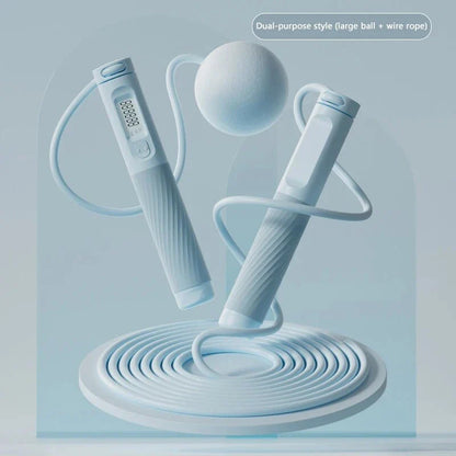 Trendha Cordless Jump Rope with Smart Fitness Tracking - Workout Companion with Digital Counter, Adjustable Intensity, and Quiet Design