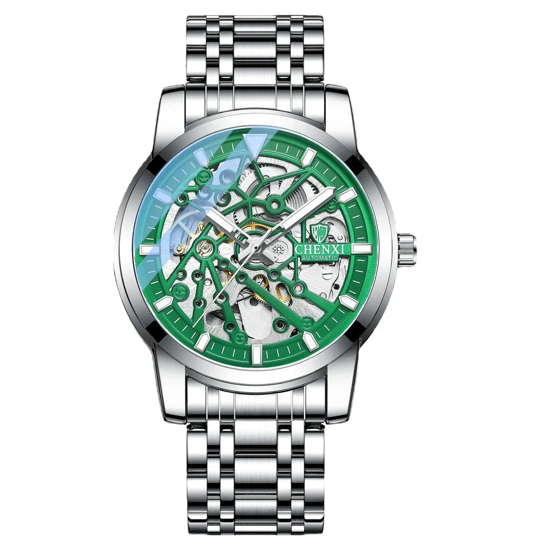 Trendha Automatic Mechanical Watch with Waterproof and Luminous Design in Various Color Options