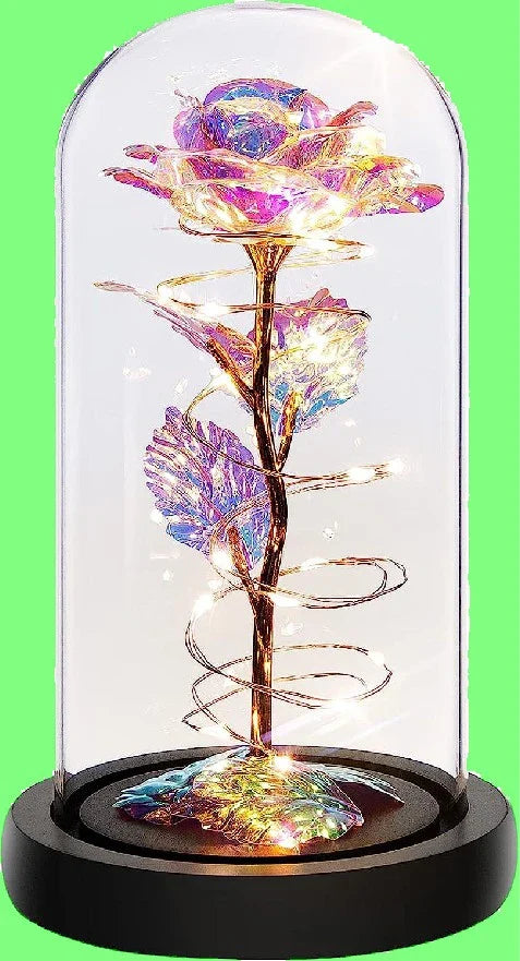 Shimmering gold foil Christmas and Valentine's Day gift with a sleek, elegant design