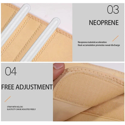 Adjustable neoprene waist trainer with lumbar support for optimizing workouts and daily activities
