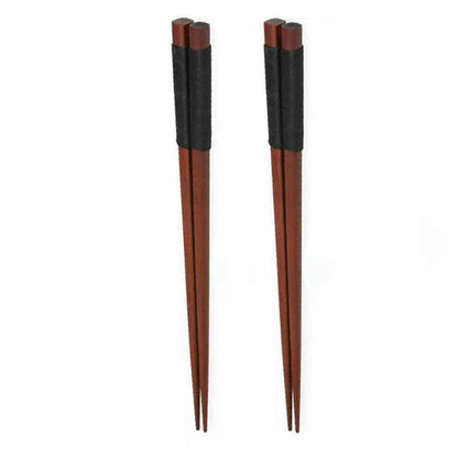 Premium Japanese-designed wooden chopsticks set of 4 with elegant lacquer finish