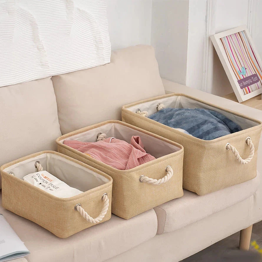 Eco-Friendly Waterproof Folding Laundry Storage Basket for Organized Home Storage