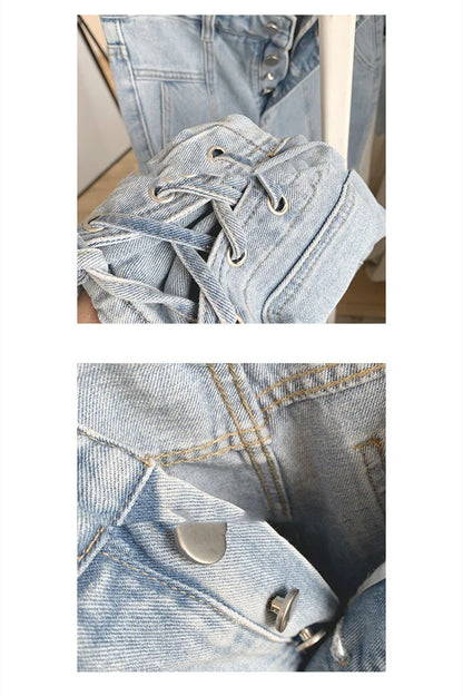 Premium copper high-waisted wide-leg jeans in a stylish and comfortable design