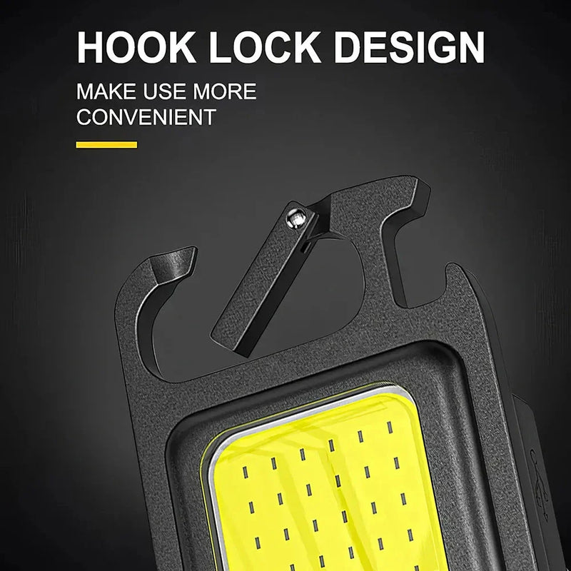 Hhomeenjoy Compact and Versatile USB Rechargeable Mini LED Flashlight