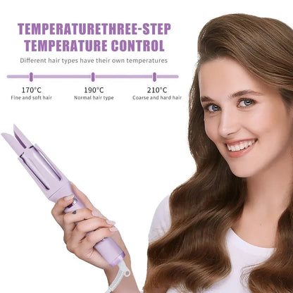32MM Automatic Rotating Hair Curler with ceramic barrel and adjustable heat settings for creating salon-quality curls at home