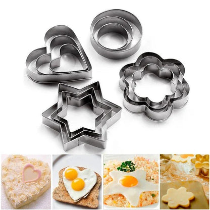 Multipurpose Eco-Friendly Stainless Steel Cookie Cutters Set - Durable, Versatile, and Sustainable Baking Tools