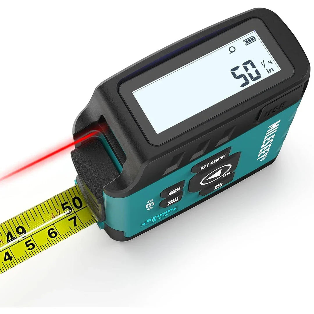 40M 2-in-1 Digital Laser Tape Measure and Rangefinder - Precision Measurement Tool for Home, Construction, and DIY Projects