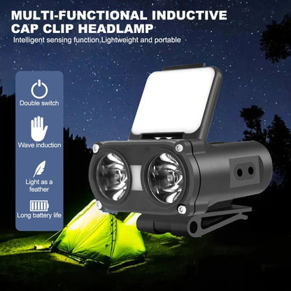 Powerful Rechargeable LED Headlamp with 500 lumens of brightness, long-lasting battery, and water-resistant design for outdoor activities