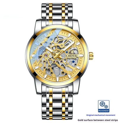 Trendha Automatic Mechanical Watch with Waterproof and Luminous Design in Various Color Options