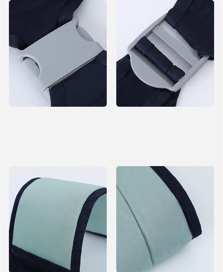 Comfortable one-handed newborn baby carrier made of soft, breathable cotton with a secure and snug fit for hands-free babywearing