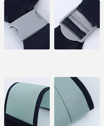 Comfortable one-handed newborn baby carrier made of soft, breathable cotton with a secure and snug fit for hands-free babywearing