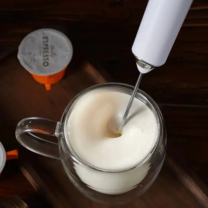 Hhomeenjoy US Premium Cordless Electric Milk Frother for Cafe-Style Drinks