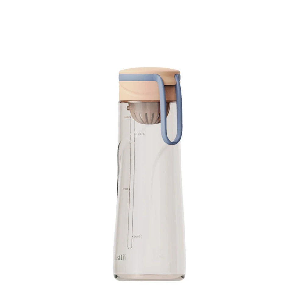 Durable and eco-friendly Tritan sports water bottle in white color with carrying strap, perfect for active lifestyles and outdoor activities.