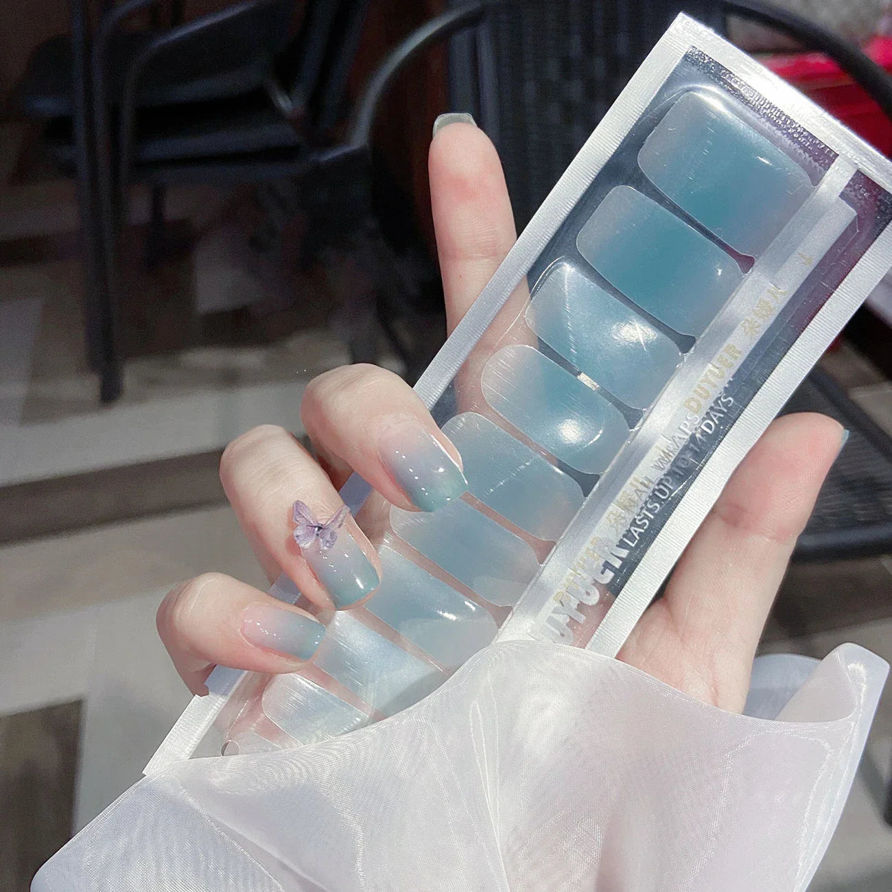 3D nail art stickers with a vibrant hill pattern design, perfect for creating a statement-making manicure