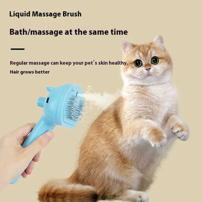 Rechargeable Pet Hair Removal Comb with Spray Cleaner - Effortlessly remove stubborn pet hair and keep your furry friend's coat fresh and healthy.