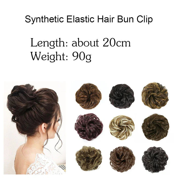 Messy Chignon Donut Hair Bun Pad - Effortless Elegance Hair Accessory for Stylish Buns