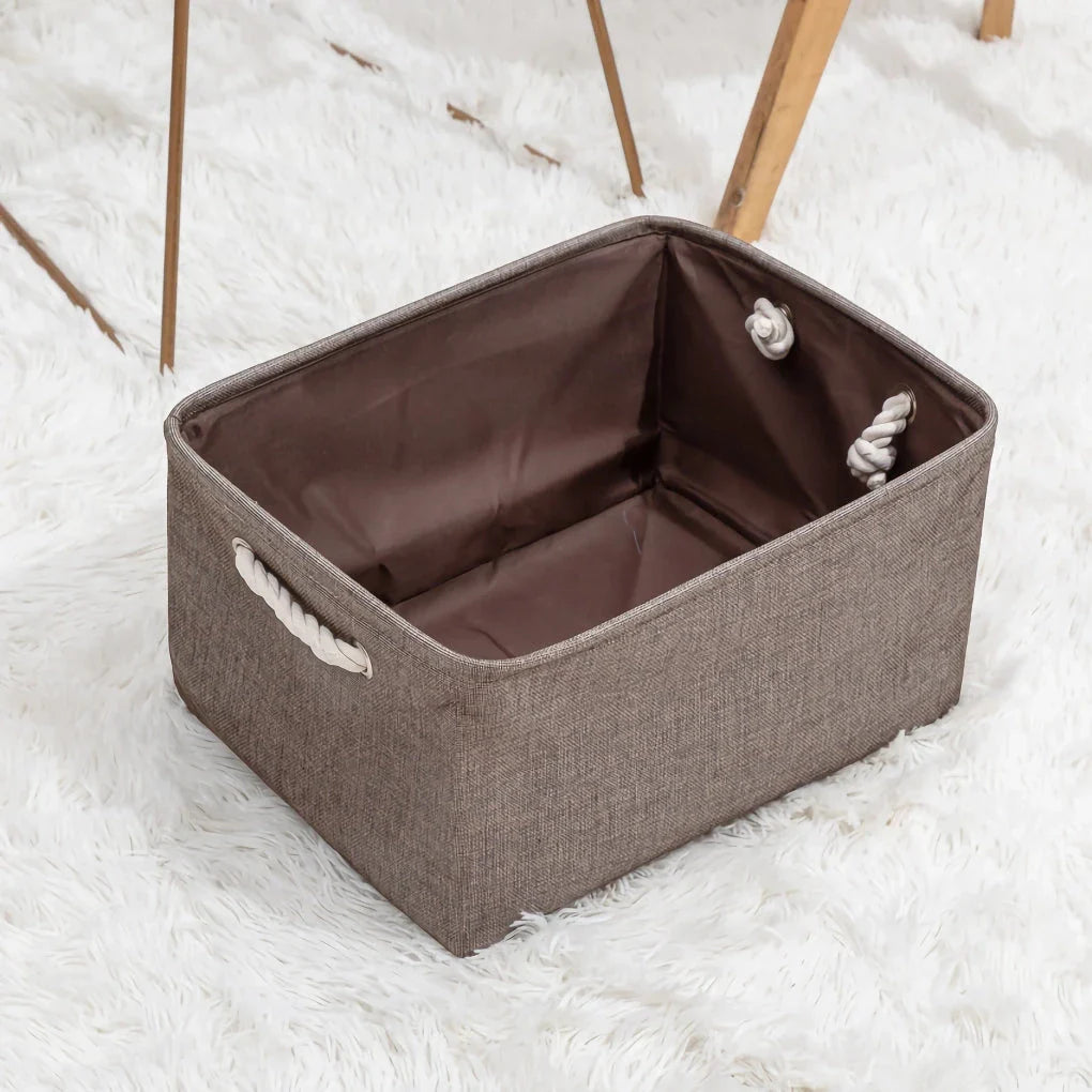 Eco-Friendly Waterproof Folding Laundry Storage Basket for Organized Home Storage