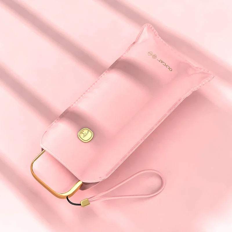 Chic and compact portable sun and rain umbrella in various colors, ideal for travel and outdoor events