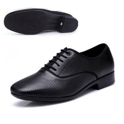 Premium microfiber leather dancing shoes with wear-resistant sole for optimal grip and comfort