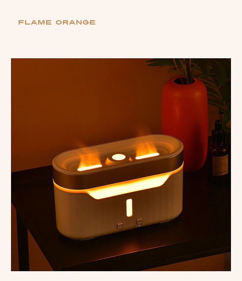 Elegant Jellyfish Flame Humidifier with 3D Lighting Effects, Mist, and Aromatherapy Capabilities
