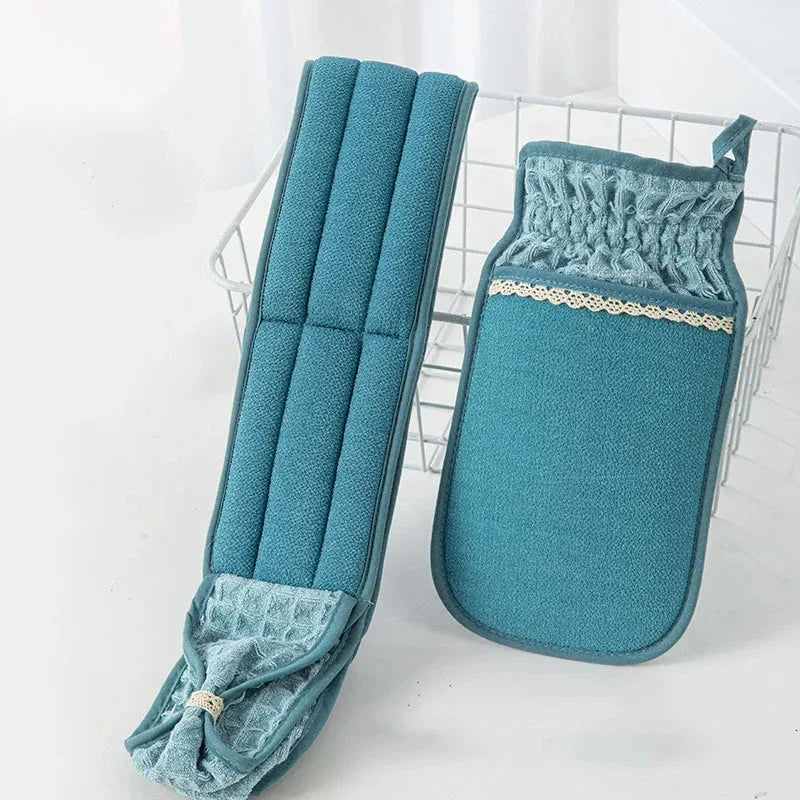 Luxurious 3-in-1 bath brush with dual-use design for exfoliating, massaging, and cleansing for radiant, glowing skin