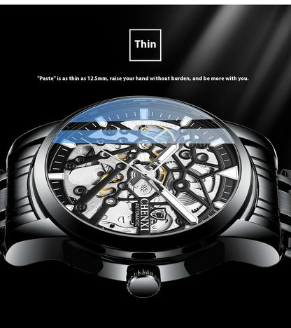 Trendha Automatic Mechanical Watch with Waterproof and Luminous Design in Various Color Options