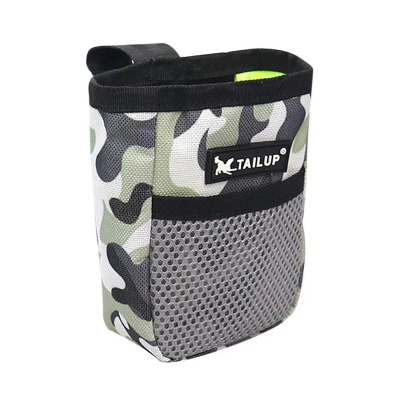 Stylish and durable dog training treat pouch with secure storage, hands-free design, and separate pocket for waste bags