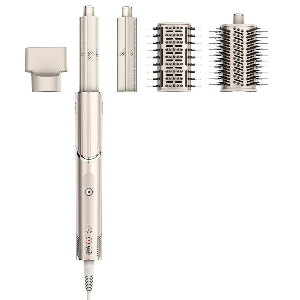 Salon-quality 5-in-1 hair dryer comb with negative ion technology for frizz reduction and shine enhancement