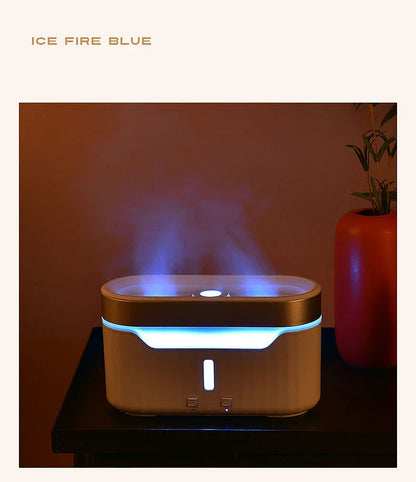 Elegant Jellyfish Flame Humidifier with 3D Lighting Effects, Mist, and Aromatherapy Capabilities