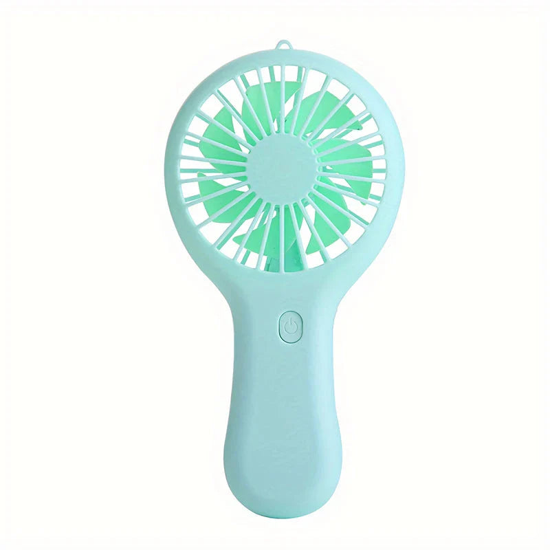 Compact 800mAh Rechargeable Pocket Fan in Blue Color - A Portable, Powerful and Convenient Personal Cooling Device