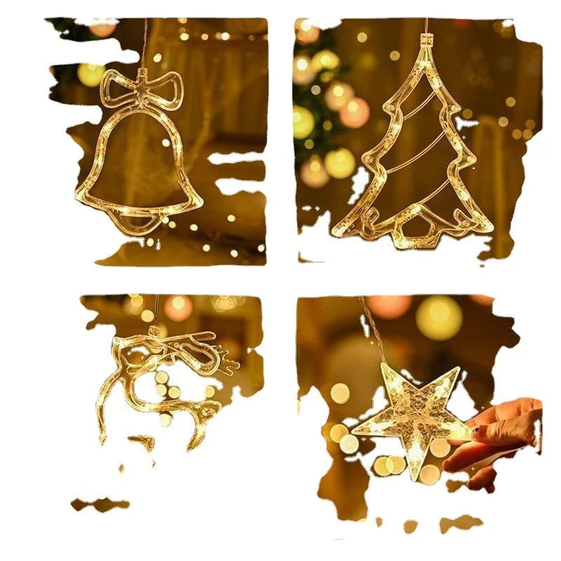A Christmas decoration pendant night light with warm, cozy lighting and a festive design.