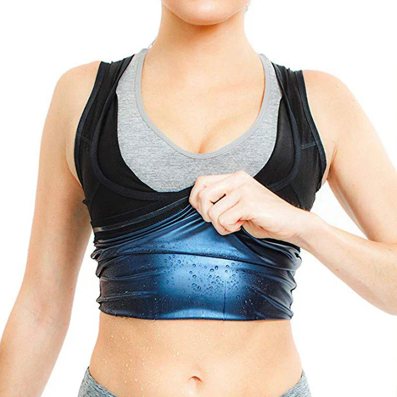 Premium neoprene sweat vest for slimming and body shaping, featuring lightweight, stretchy fabric and compression support