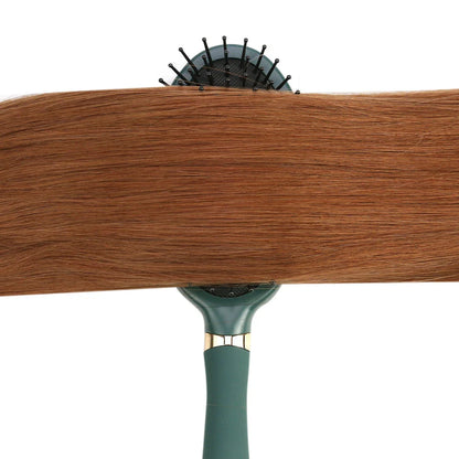 12-inch clip-in human hair extensions in balayage highlight blonde color for luxurious and glamorous hairstyles