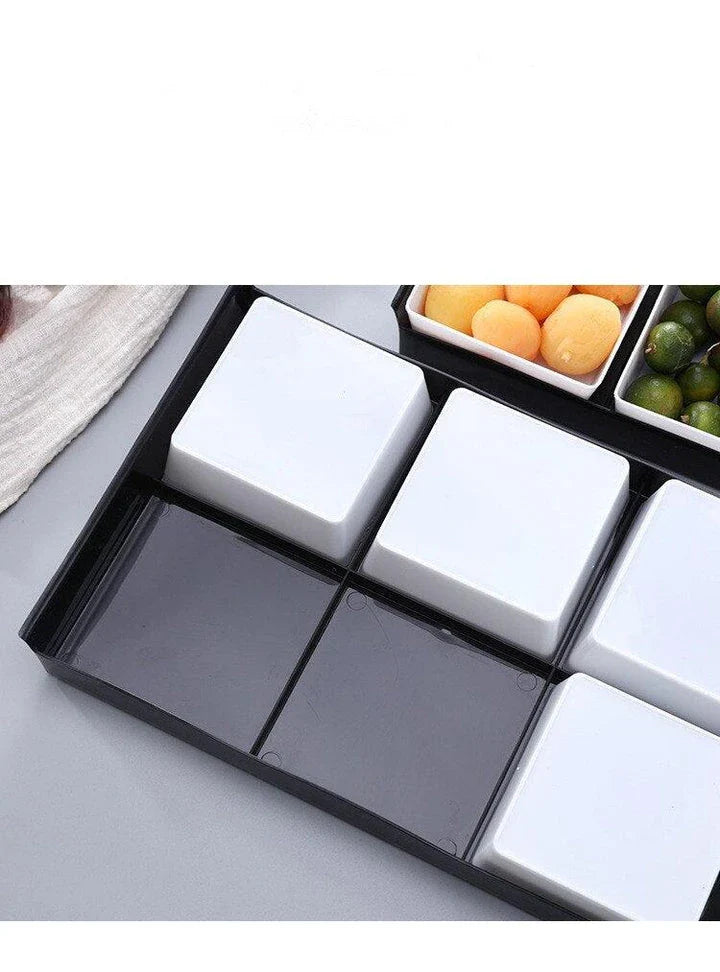 Hhomeenjoy Durable Plastic Snack Trays for Everyday Enjoyment