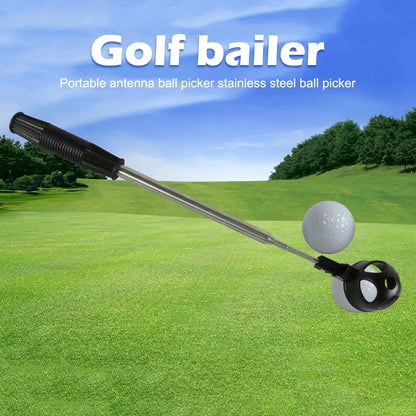 Premium golf ball retriever with telescopic scoop for effortless ball retrieval on the golf course