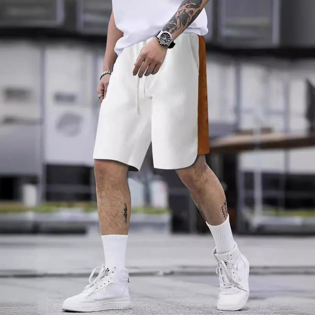 Loose Summer Outdoor Casual Pants for Men in a variety of colors, including white, black, light gray, sapphire blue, and apricot.