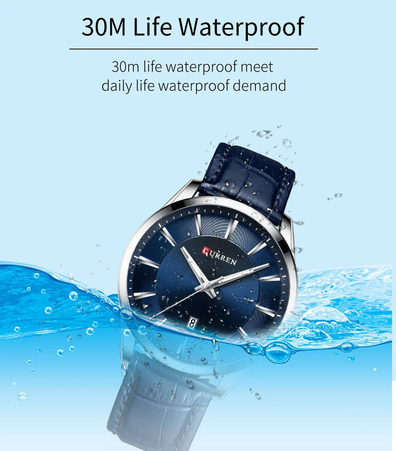 Hhomeenjoy US Stylish Waterproof Men's Round Belt Watch