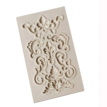 Elegant silicone mold for creating beautiful cake border decorations