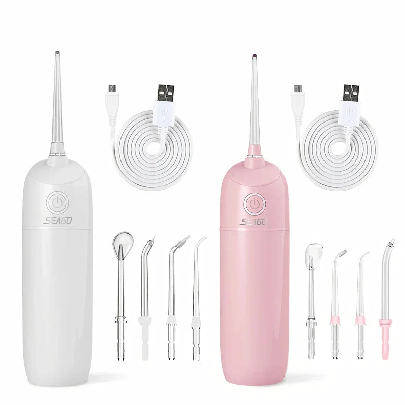 Portable Multicolor Water Flosser with USB Rechargeable Dental Water Jet for Optimal Oral Hygiene