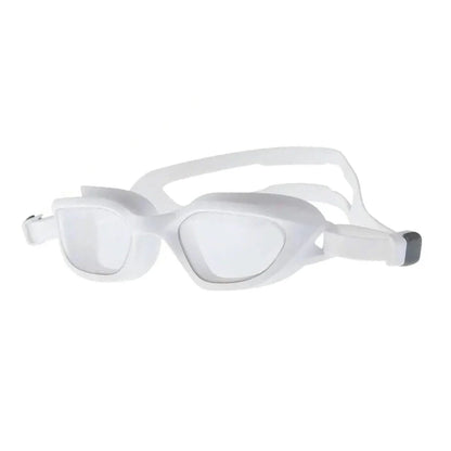 Premium swimming goggles with anti-fog coating for clear underwater vision and comfortable fit