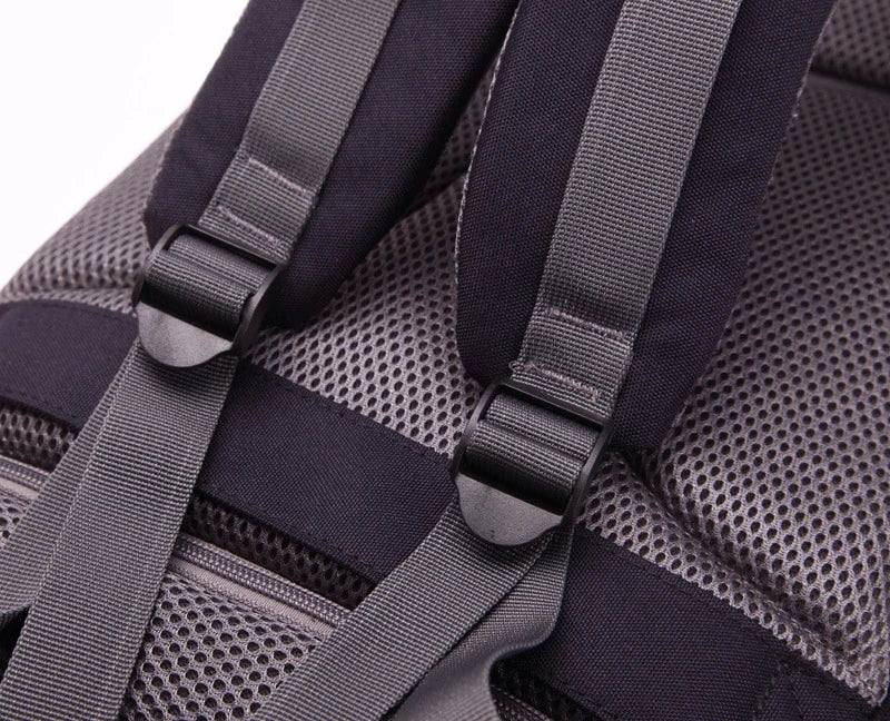 Premium diaper backpack with insulated pockets, stroller attachment, and USB charging port