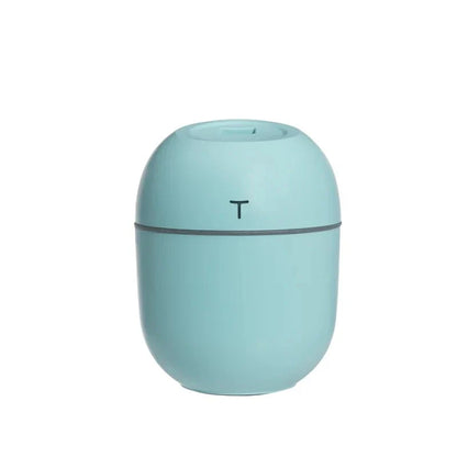 Compact Ultrasonic Humidifier, Aroma Diffuser and LED Night Lamp with 220ml Water Tank and USB Power Supply