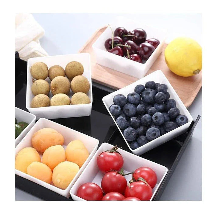 Stylish and durable plastic snack trays with compartments for organizing and enjoying various snacks
