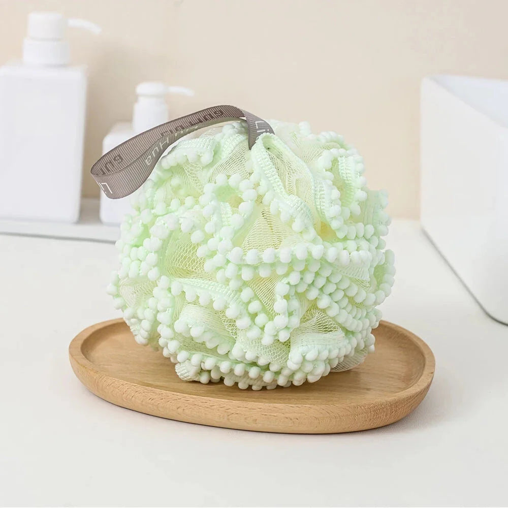 Elegant flower lace bath sponge ball for a luxurious and rejuvenating shower experience