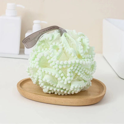 Elegant flower lace bath sponge ball for a luxurious and rejuvenating shower experience