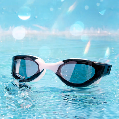 Professional anti-fog, UV-protective swimming goggles with customizable fit and durable construction