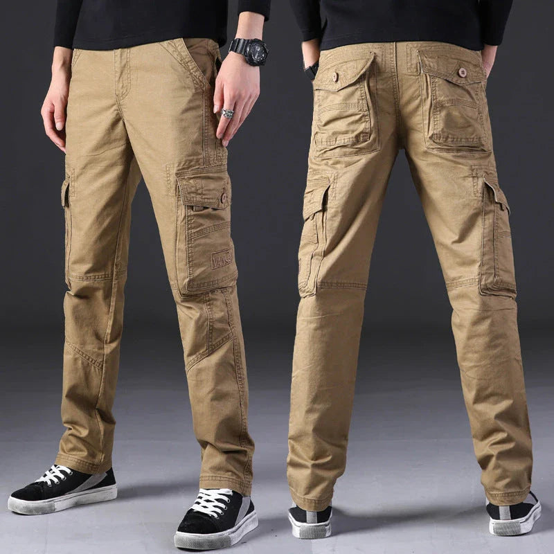 Trendha men's outdoor casual cotton trousers with multiple pockets in a variety of colors and sizes