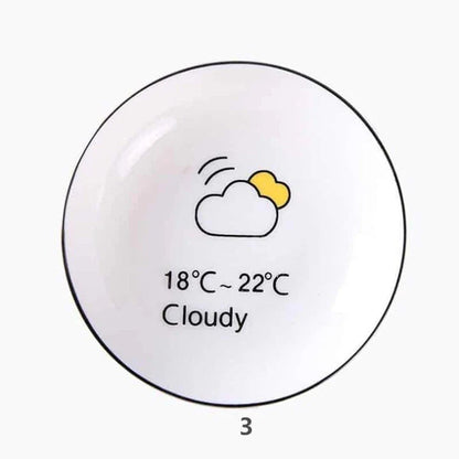 Ceramic sauce dish with elegant, unique design in a variety of color options