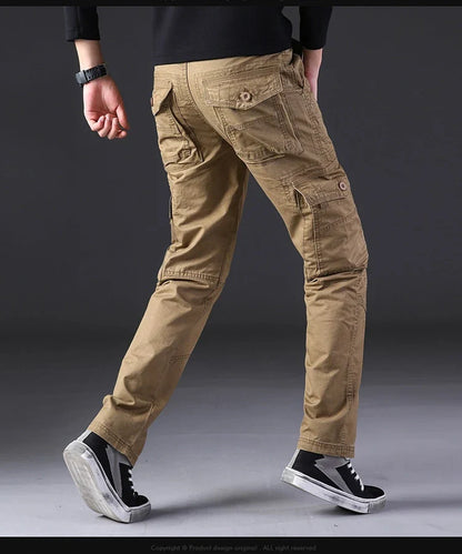 Trendha men's outdoor casual cotton trousers with multiple pockets in a variety of colors and sizes