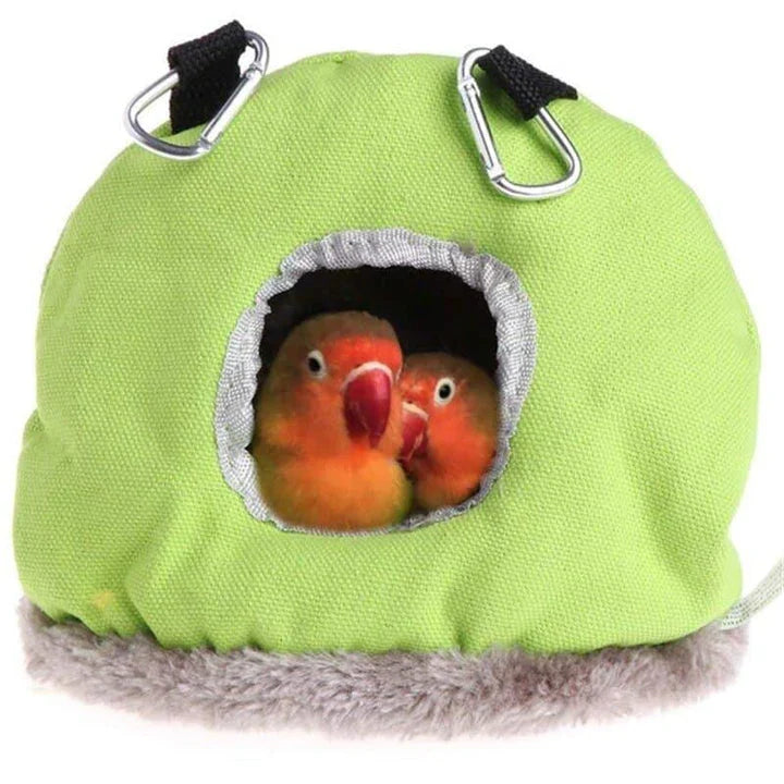 Cozy cotton pet bed in green color, ideal for small animals like cats, dogs, and rabbits